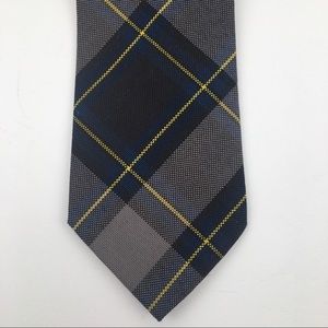 Elderado plaid checked skinny Neck tie